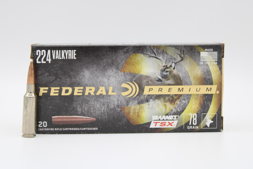 224 Valkyrie Federal Premium 78gr Barnes TSX