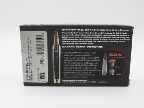 6.5 Creedmoor Hornady Precision Hunter 143gr ELD-X